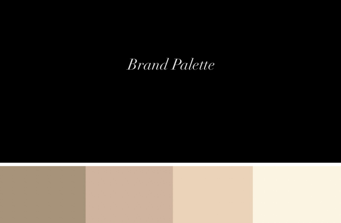 CheekyHomes brand palette in warm neutral colors